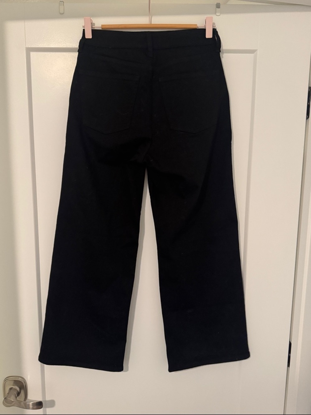 J. CREW CURVY WIDE LEG CROP JEANS BLACK DENIM - Picture 6 of 6